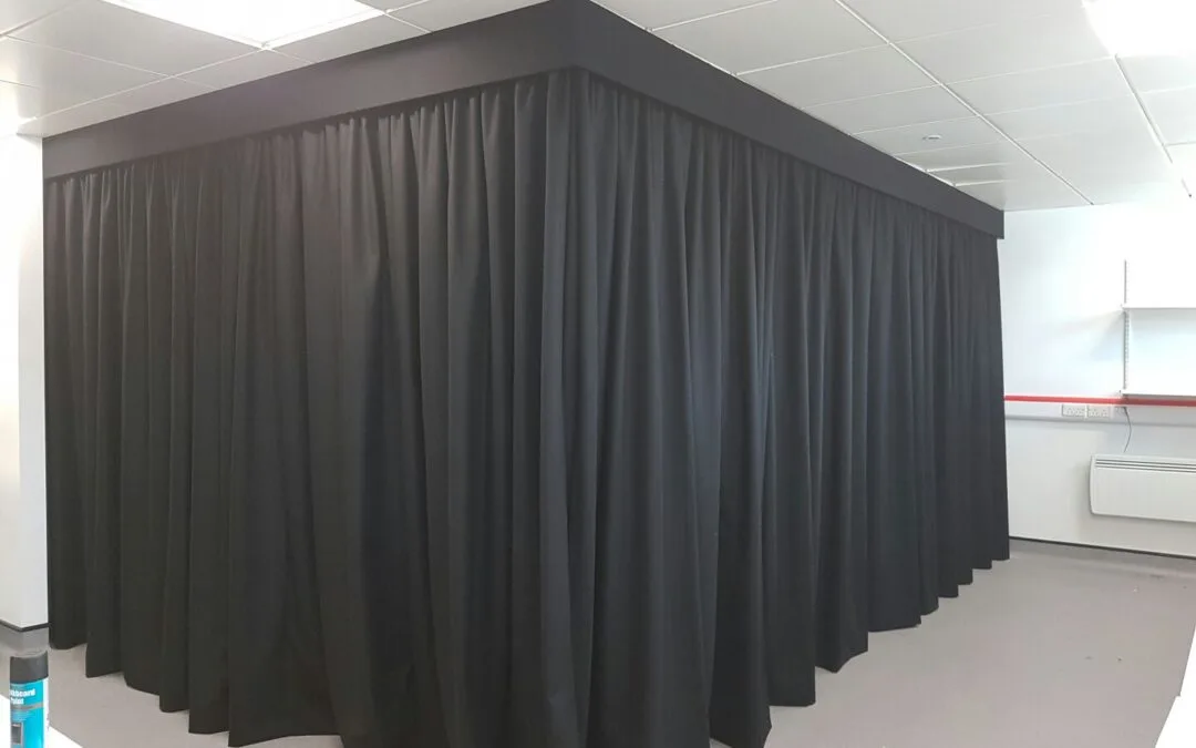 Laboratory blackout curtain at university